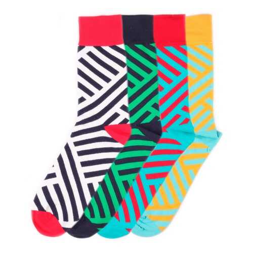 Набор носков Burning heels Diag Stripes разноцветный 42-45 в Бюстье