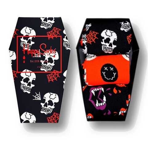 Носки Happy Socks Halloween 3-Pack Gift Box разноцветные 40-46 в Бюстье