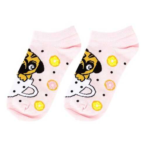 Носки женские Kawaii Factory Чашка и мопс розовые 35-39 в Бюстье