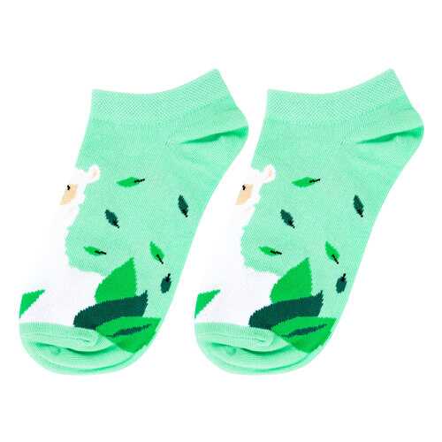 Носки женские Kawaii Factory Ламы зеленые 36-39 в Бюстье
